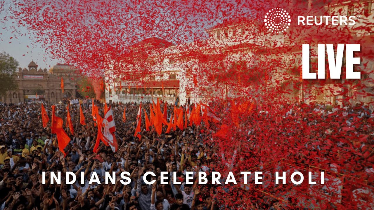 LIVE: Indians celebrate Holi, the festival of colors