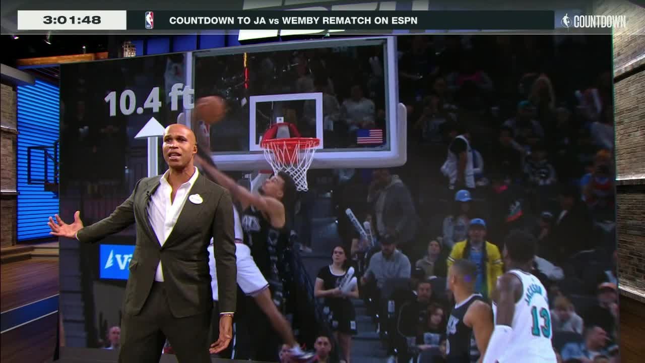 Richard Jefferson breaks down Ja Morant's dunk on Victor Wembanyama that didn't count | NBA on ESPN