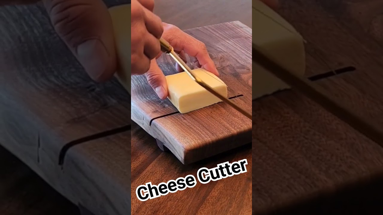 Discover excellence in every bite with our Cheese Cutter.  www.ajwoodshop.com