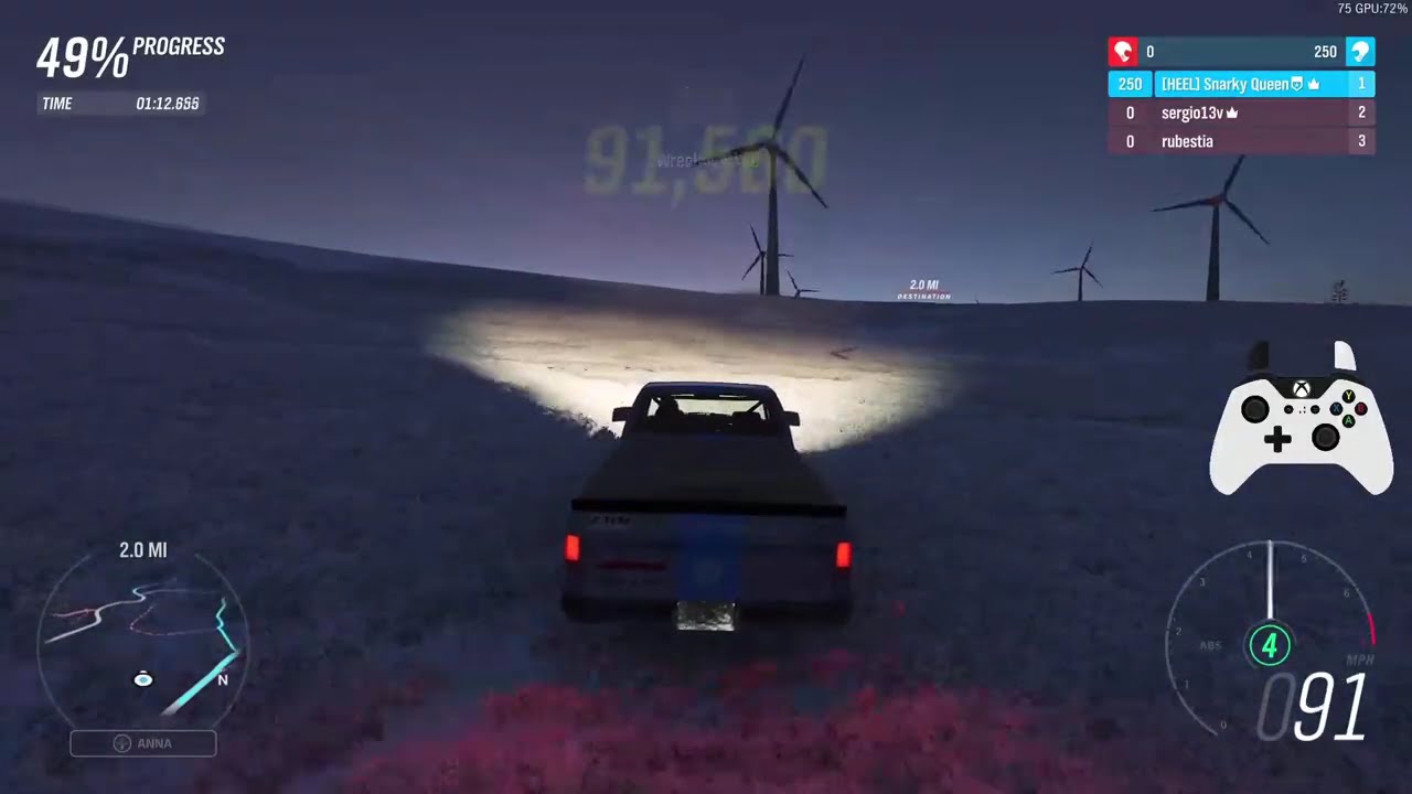 1991 GMC Syclone made the entire lobby rage quit in A class Winter Cross Country in Forza Horizon 4