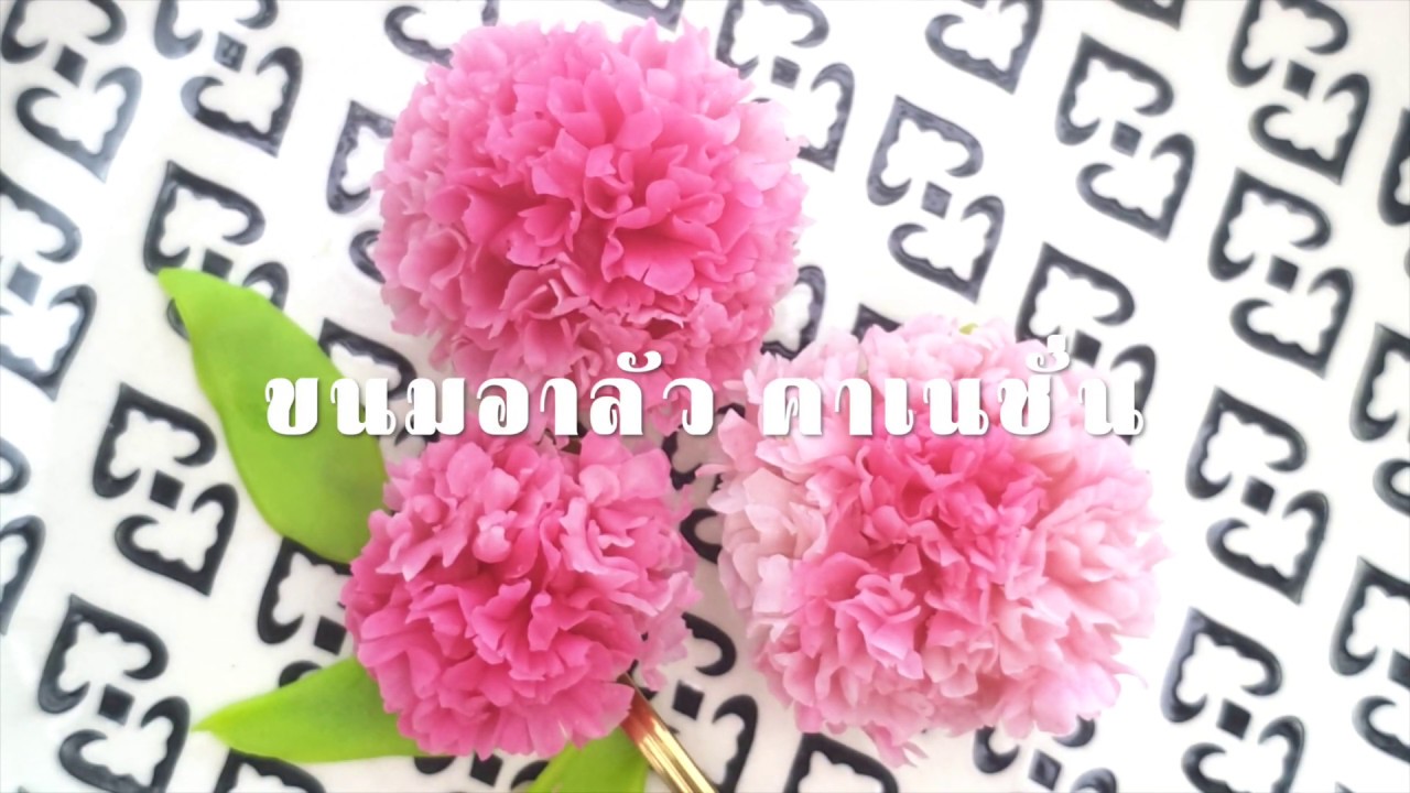 ขนมอาลัว คาเนชั่น ( ตอนที่ 1 ) เป็นขนมไทย สองสมัย สวยงามมาก นะคะ