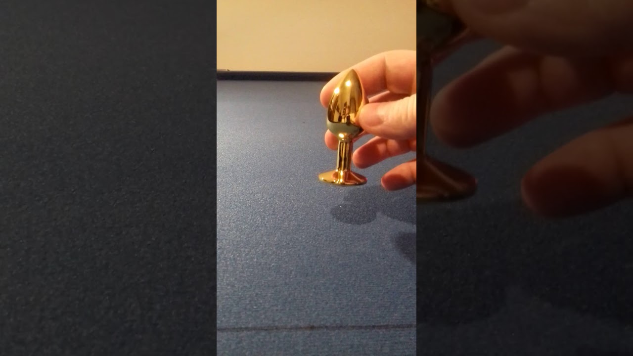 Gold anal plug