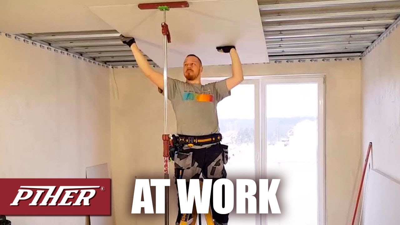Multiprop At Work: Help for Ceiling Work & Plaster Board