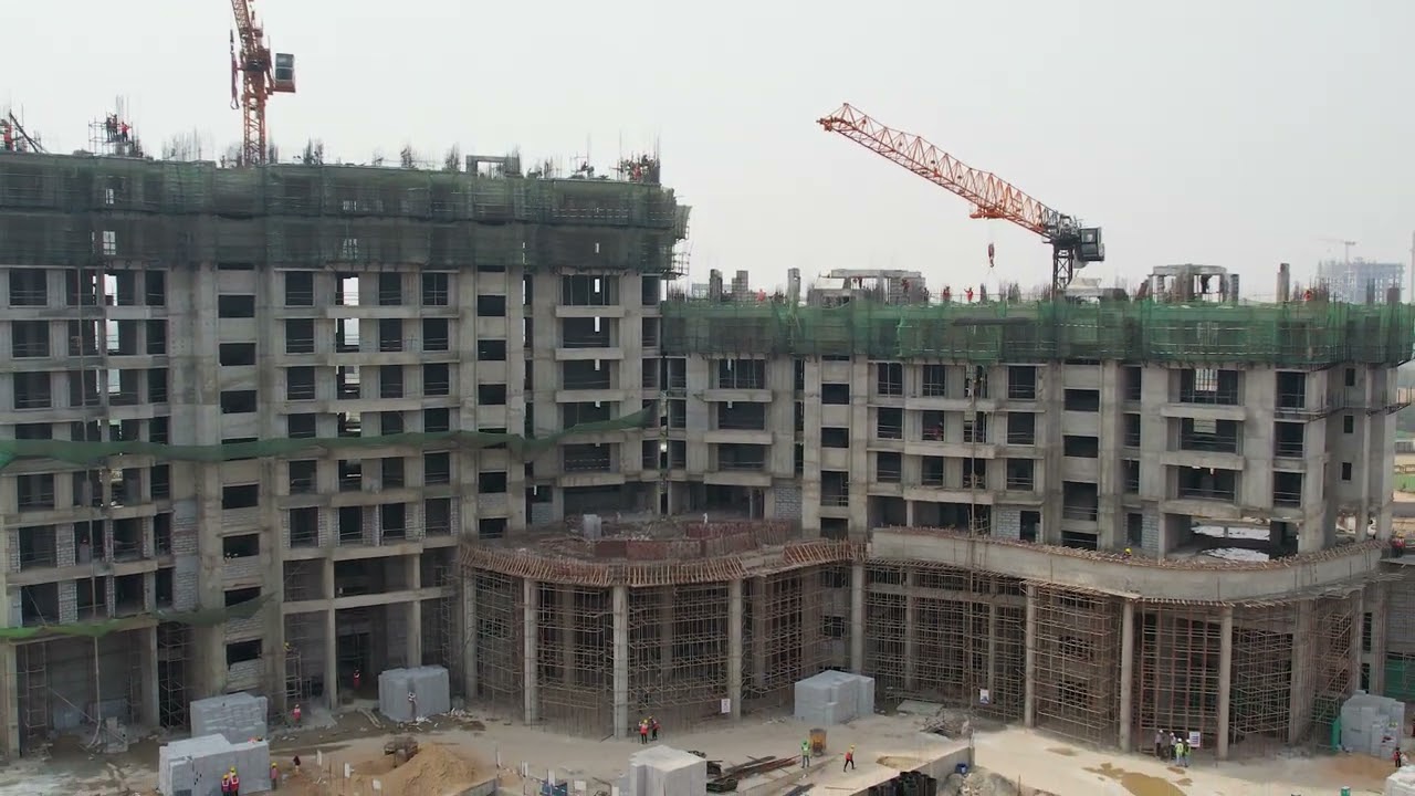 Construction site shoot with Drone Demo  Aerial View