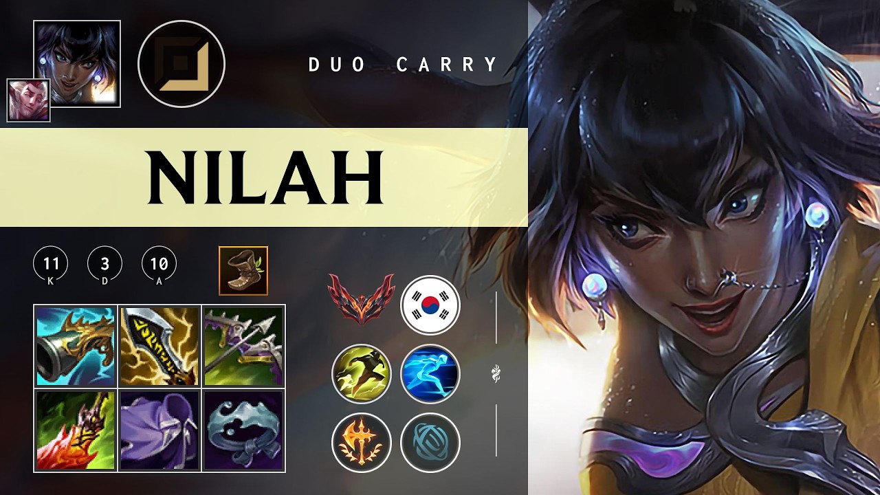 Nilah ADC vs Ezreal - KR Grandmaster Patch 26.05