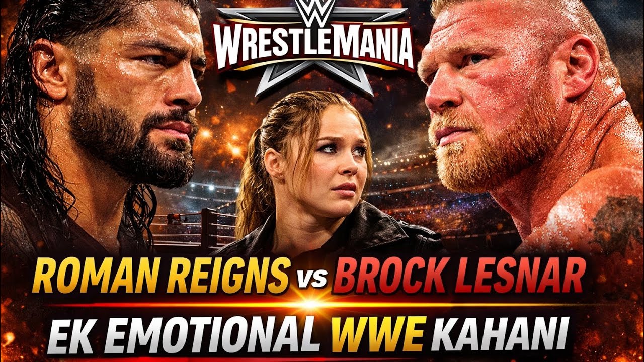 Roman Reigns vs Brock Lesnar  Emotional WrestleMania Roman Reigns & Ronda Rousey Story | WWE Story