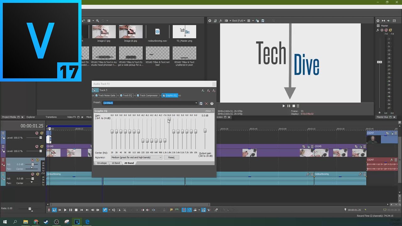 How to EQ (Grade) Dialogue Audio in Vegas Pro 17