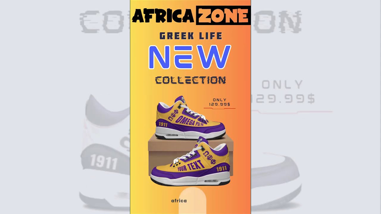 Divine Nine Sneakers for AKA, DST, Kappas & More | Custom Greek Shoes at Africazone.store 🔥 #BGLO