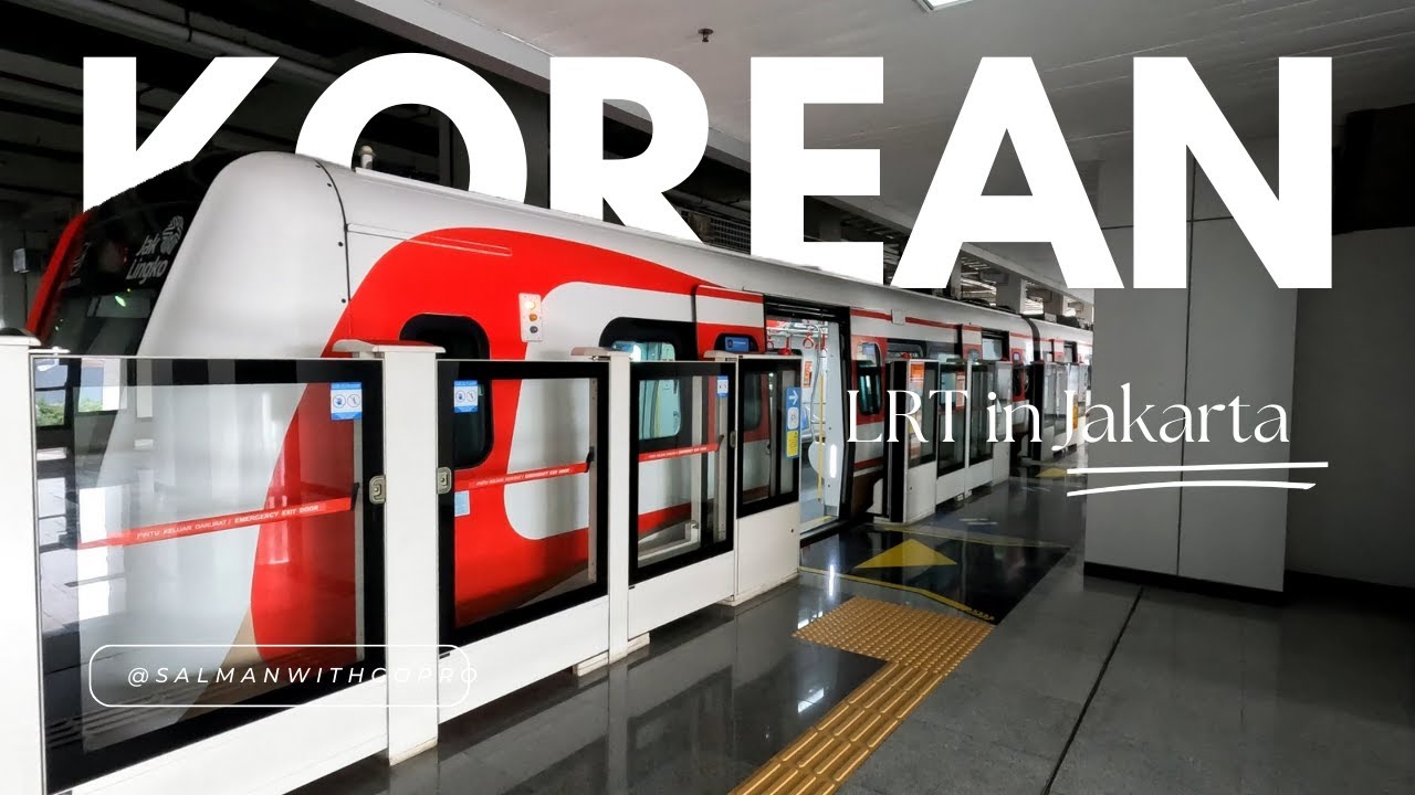 해외에서 한국산 열차 🇮🇩🇰🇷 Korean-made LRT in Jakarta Indonesia | The Jakarta LRT System [4K GoPro]