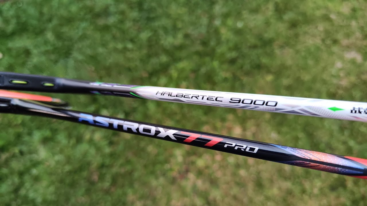 dua Raket ganda enak tahun 2024 HALBERTECH 9000 VS ASTROX 77 PRO