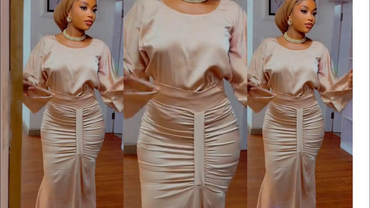 How to Sew High Waisted Side Draped Mermaid Skirt