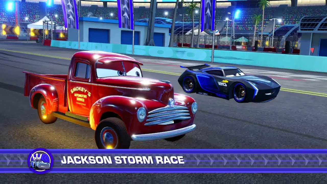 Cars 3: Driven to Win (PS4) - Smokey vs. Jackson Storm (Hard Mode)