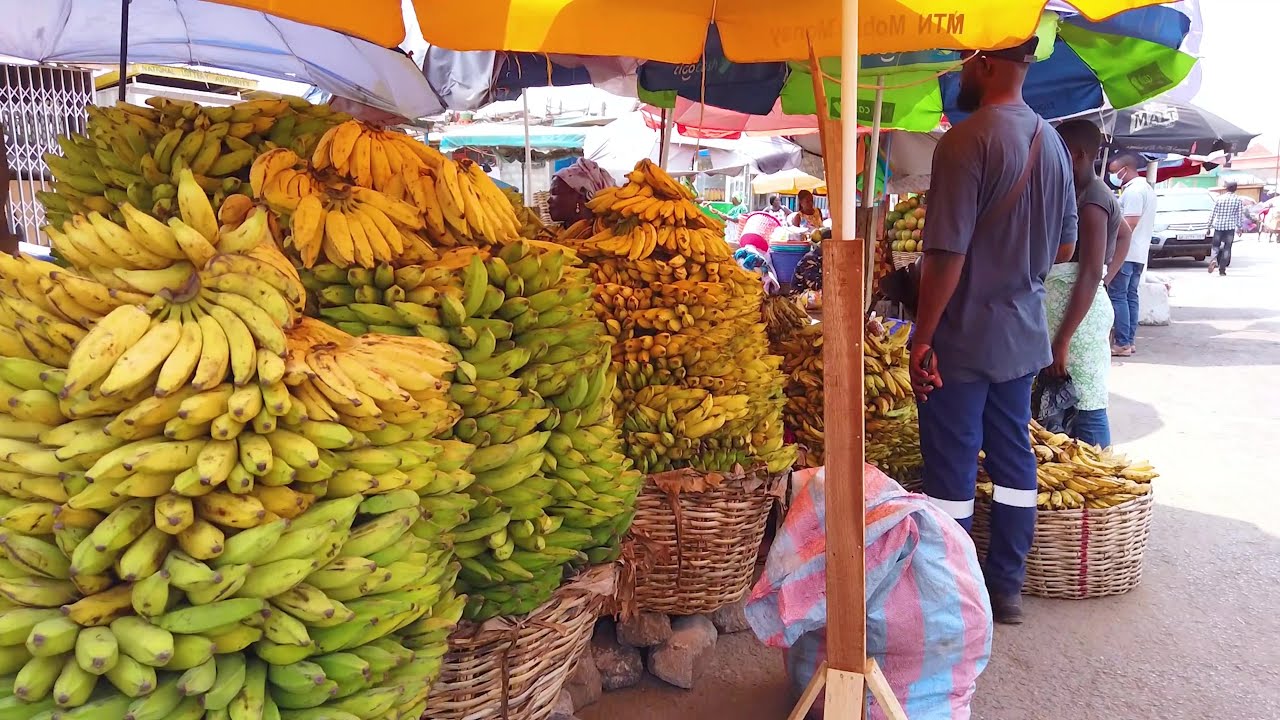 4K WALK TEMA STREET MARKET COMMUNITY 1 ACCRA GHANA AFRICAN WALK VIDEOS
