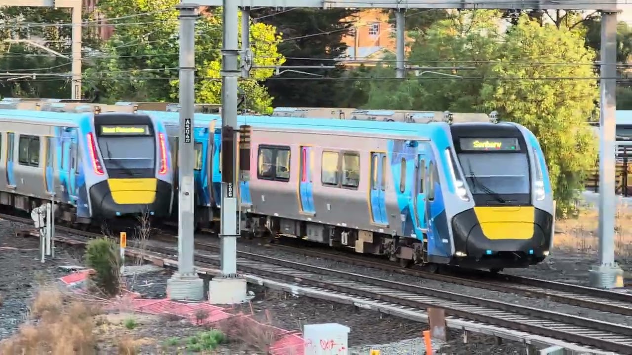 Metro HCMT train and XPT ST22 train Albion
