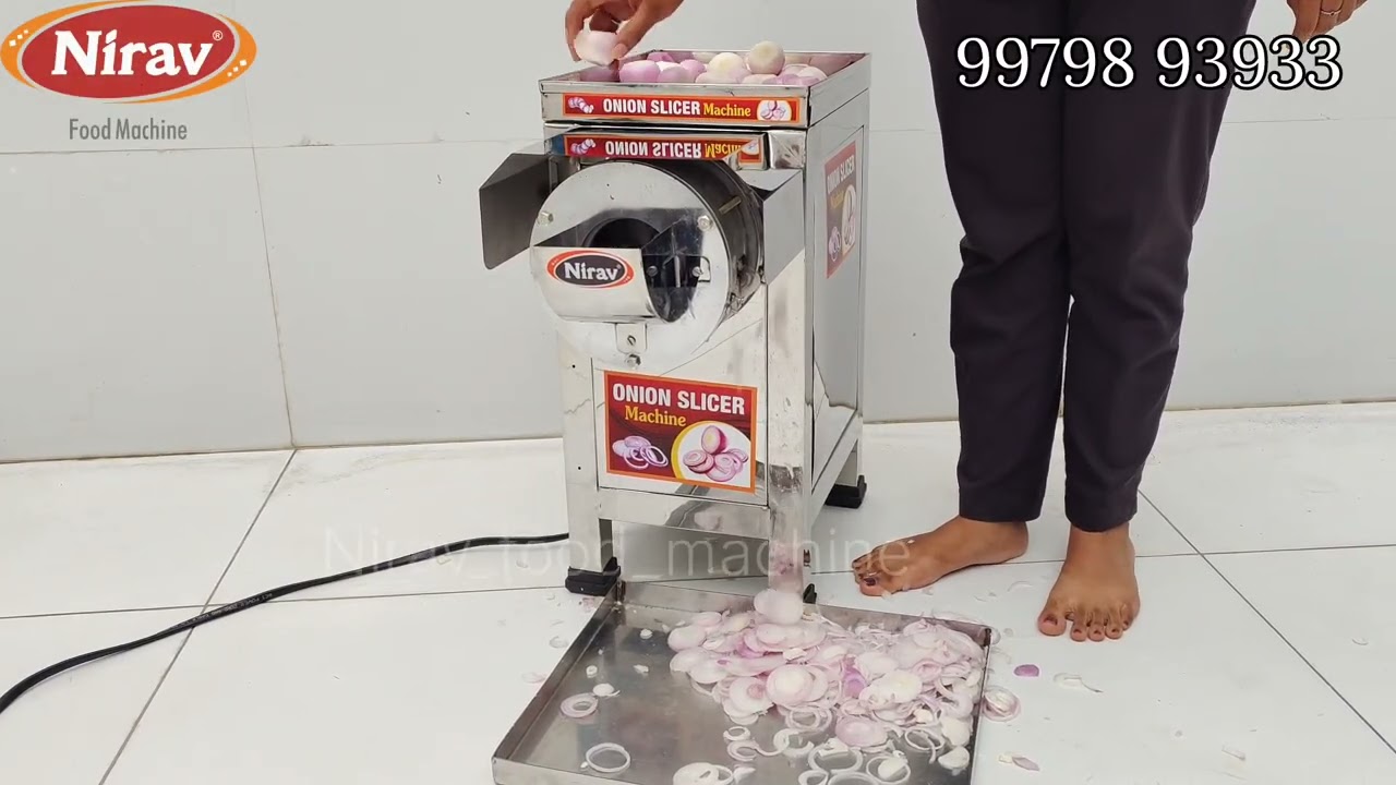 Onion Slicer Machine / Commercial Onion & Chilli Slicer / /Automatic Vegetable Slicer
