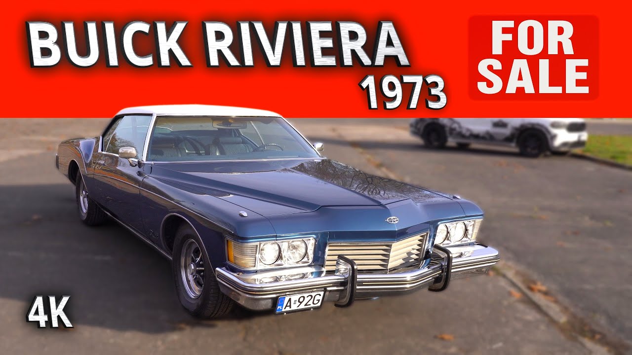 Buick Riviera 1973 &ndash; V8 455, Automat Granat / BIAŁY VINYL