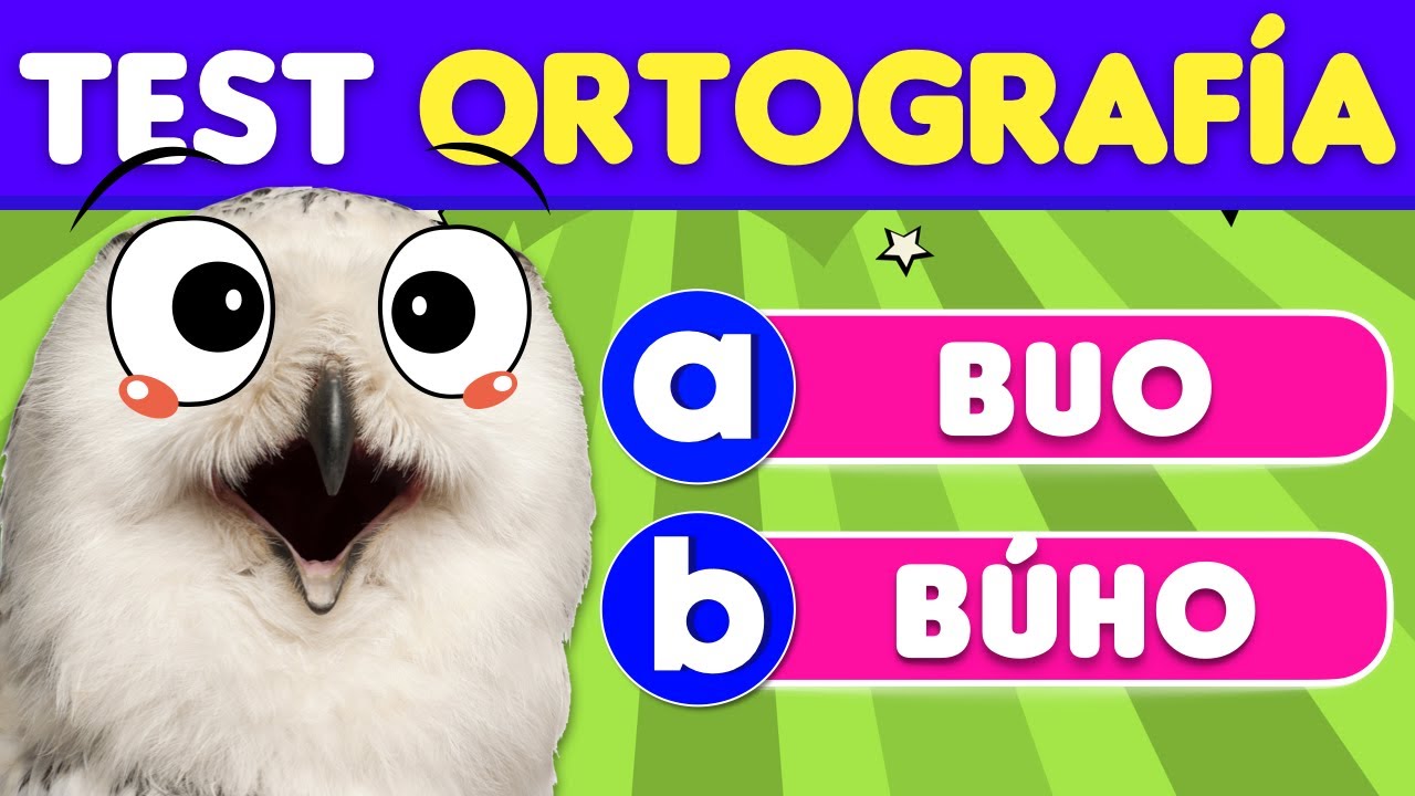 Test de ORTOGRAF&Iacute;A r&aacute;pida 📚 Preguntas de Ortograf&iacute;a | Trivial Ortograf&iacute;a