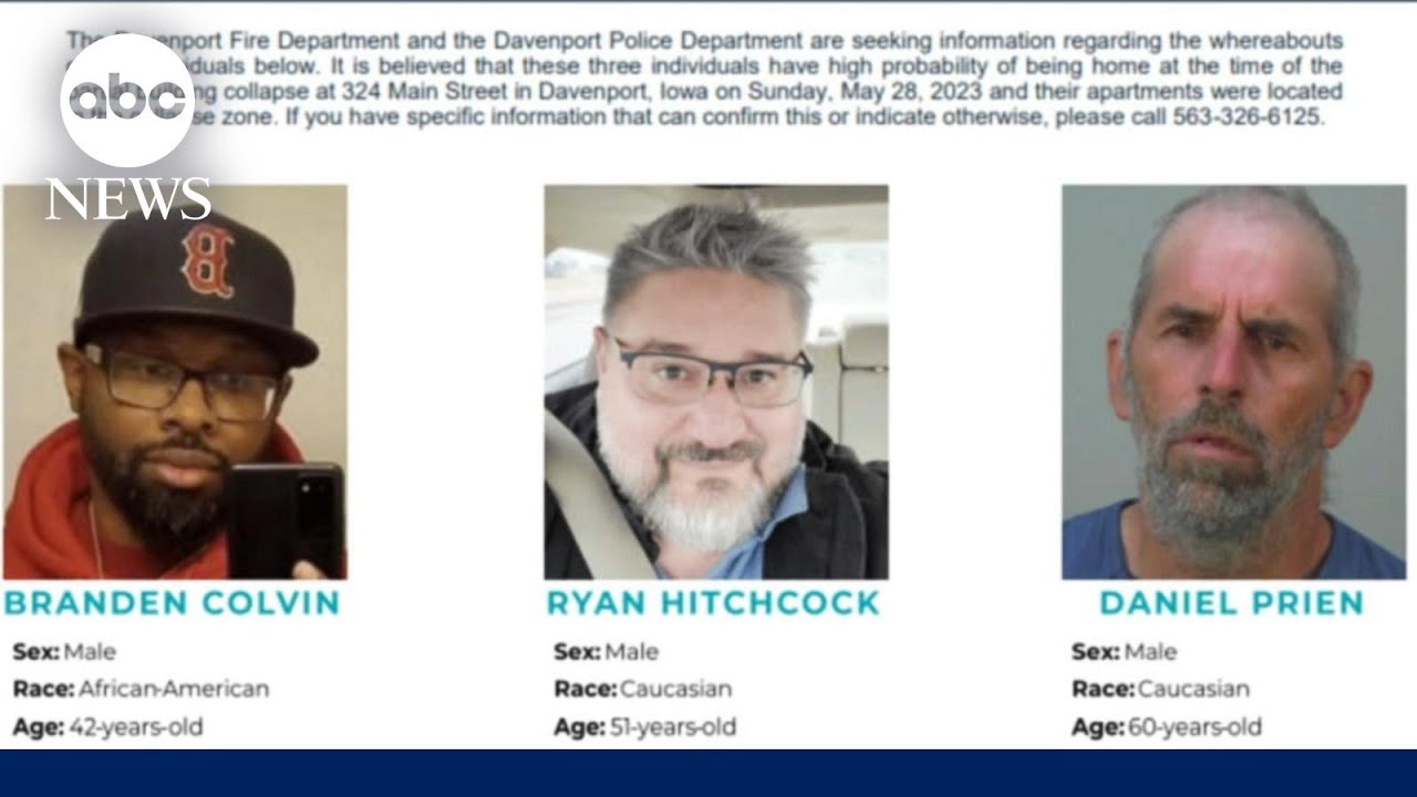 Urgent search for 3rd person still missing in Iowa building collapse l GMA