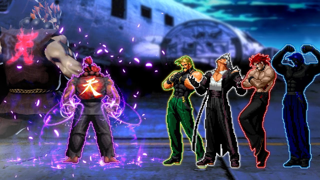 Akuma HY VS Rugal Team | .M.U.G.E.N.