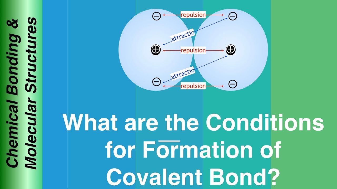 What are the Conditions for Formation of Covalent Bond? Chemical Bonding & Molecular Structures