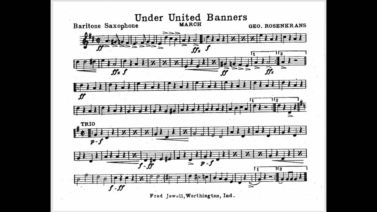 UnderUnitedBanners - BARITONE SAX