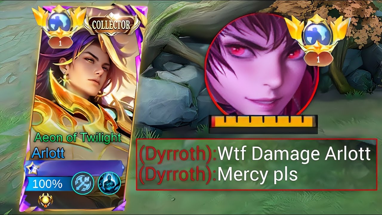 SORRY DYRROTH BUT YOU CAN'T BEAT ME IN EXP LANE!!! | ARLOTT VS DYRROTH -Mobile legends