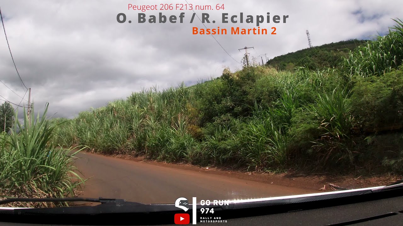 [4k] Rallye / Rally /// On board 1000 km / Babef-Eclapier 206 F213 / Bassin Martin 2 /// La Réunion