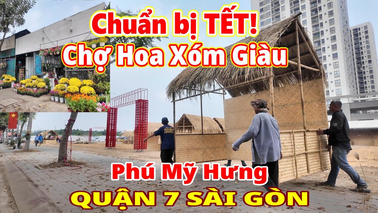 Chuẩn bị TẾT! Xóm giàu Phú Mỹ Hưng Quận 7 Sài Gòn