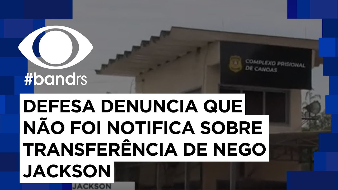 Defesa denuncia que n&atilde;o foi notifica sobre transfer&ecirc;ncia de Nego Jackson
