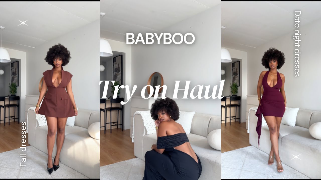 BABYBOO TRY ON HAUL | Perfect Dresses for Fall/Winter Date Nights or Birthdays | Aliona