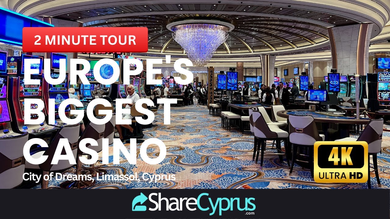 GO INSIDE City of Dreams Mediterranean Casino - EUROPE'S BIGGEST CASINO in Limassol, Cyprus.