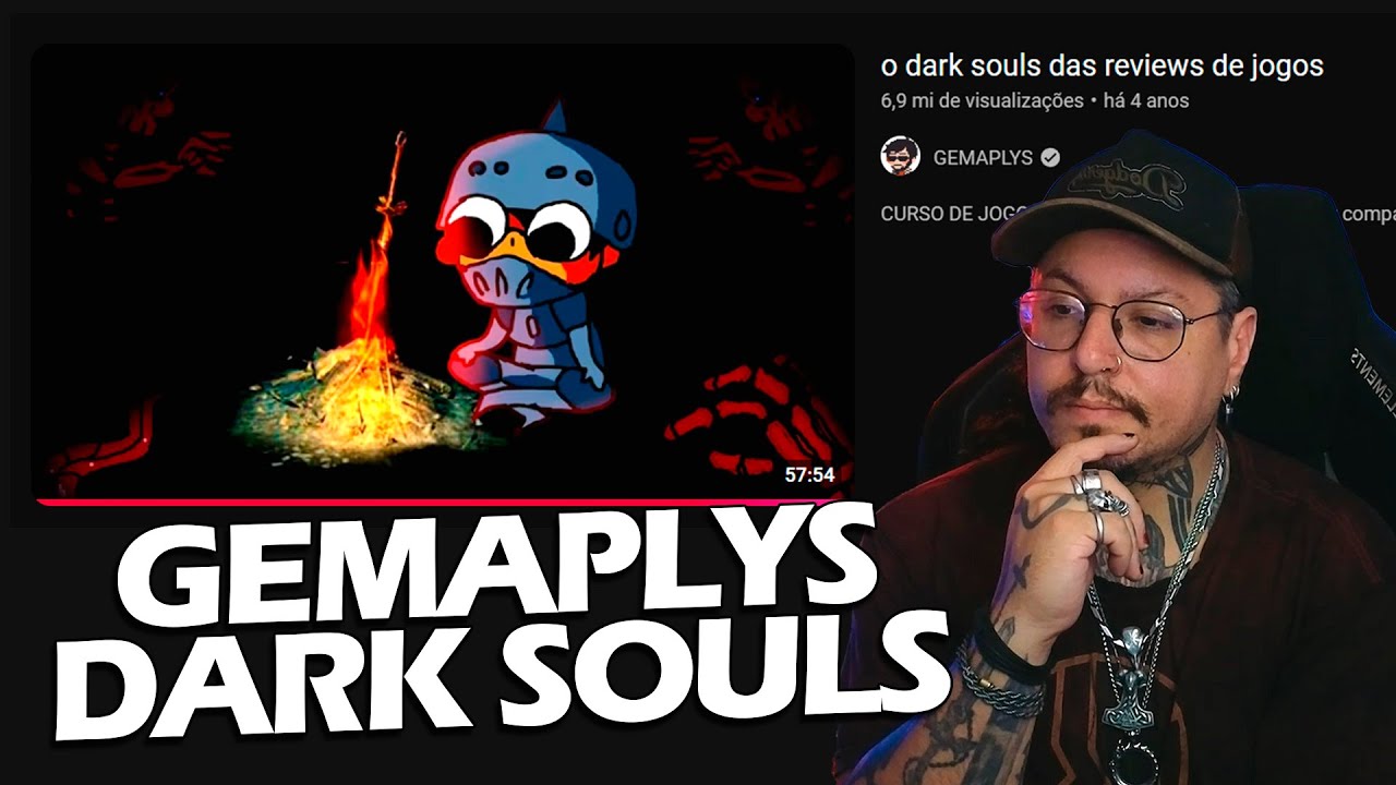 A Review de DARK SOULS do GEMAPLYS, vendo pela primeira vez! | React #cortes