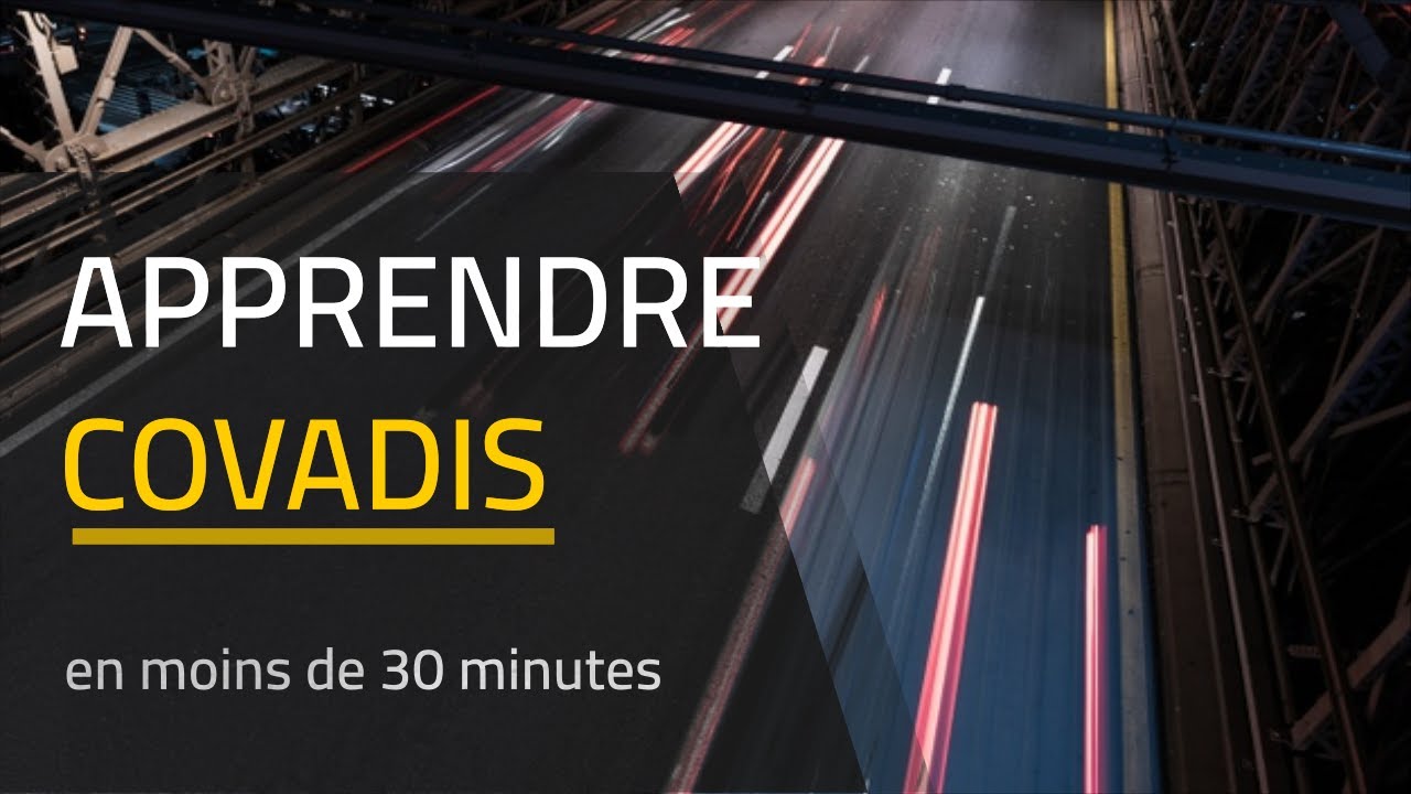 Formation COVADIS projet complet de A-Z (Projet routier sur COVADIS)