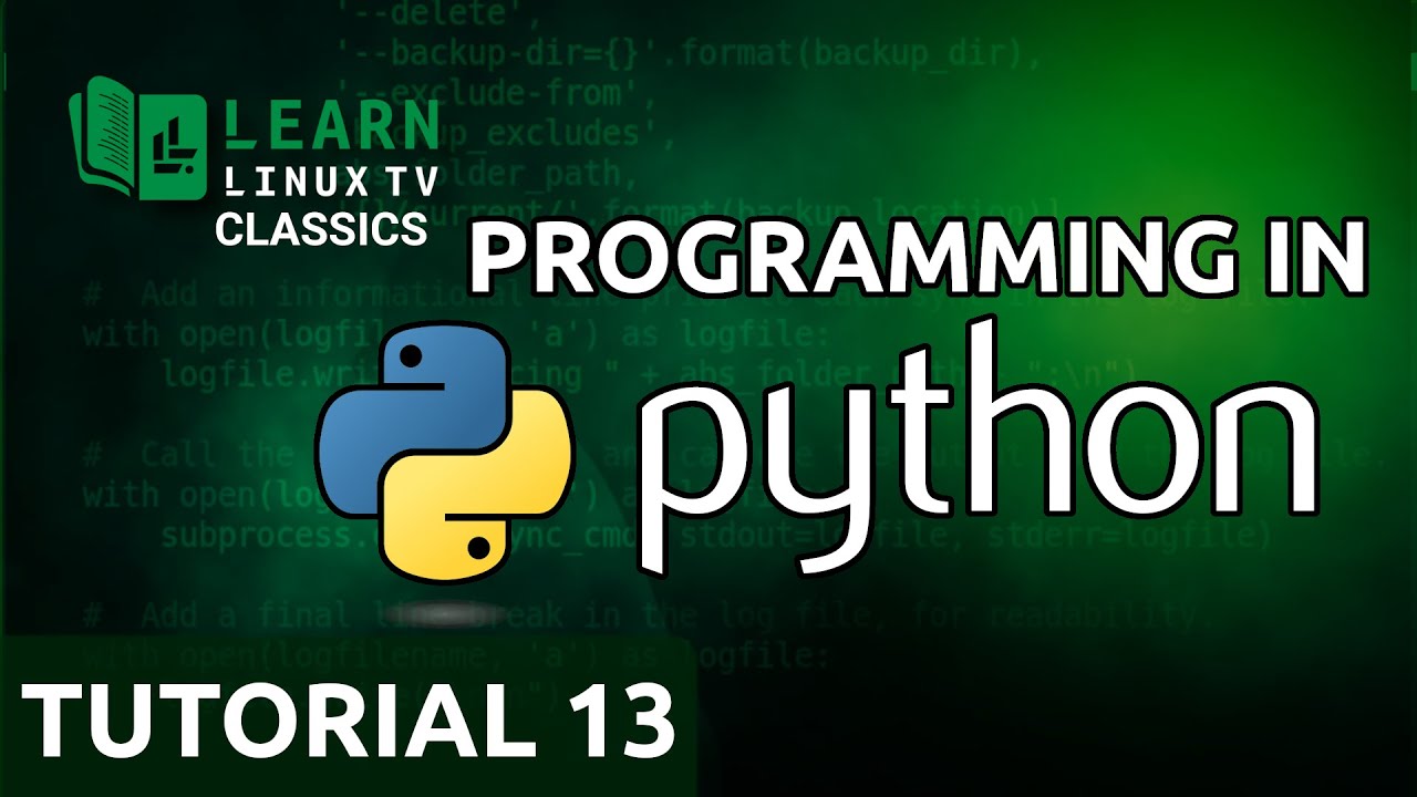 Coding in Python 13 - User Input (Learn Linux TV Classics)