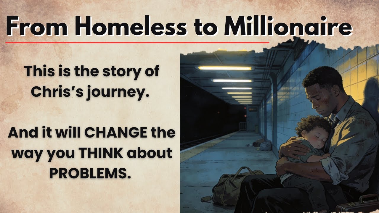 From Homeless to Millionaire 🔥 | The Chris Gardner Story | Learn English | Listening Practice 🧠