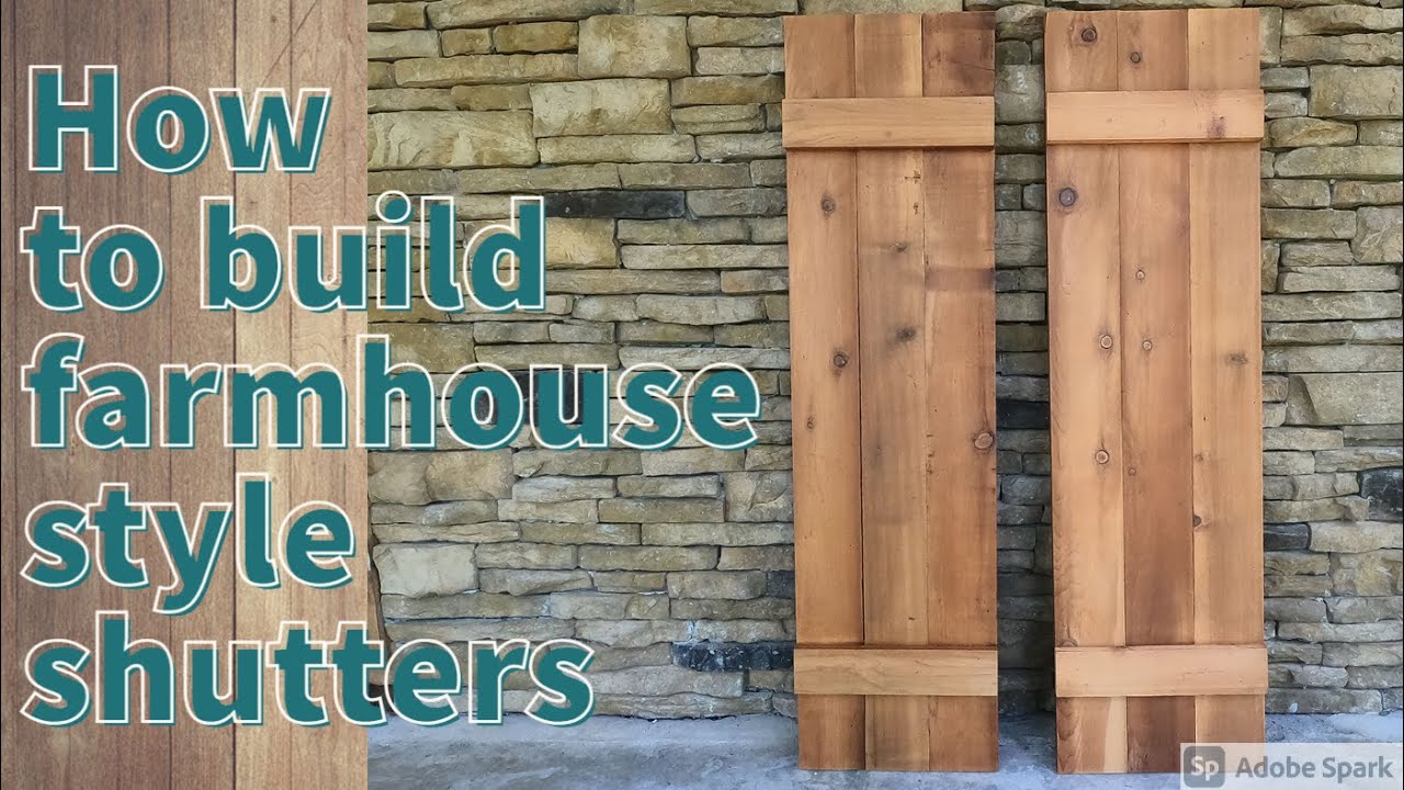 How To Make Farmhouse Style Shutters - Project DIY