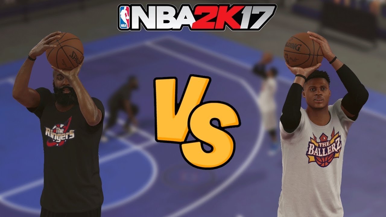 NBA 2K17 - James Harden vs. Russell Westbrook (MVP RACE!) - Blacktop 1v1!