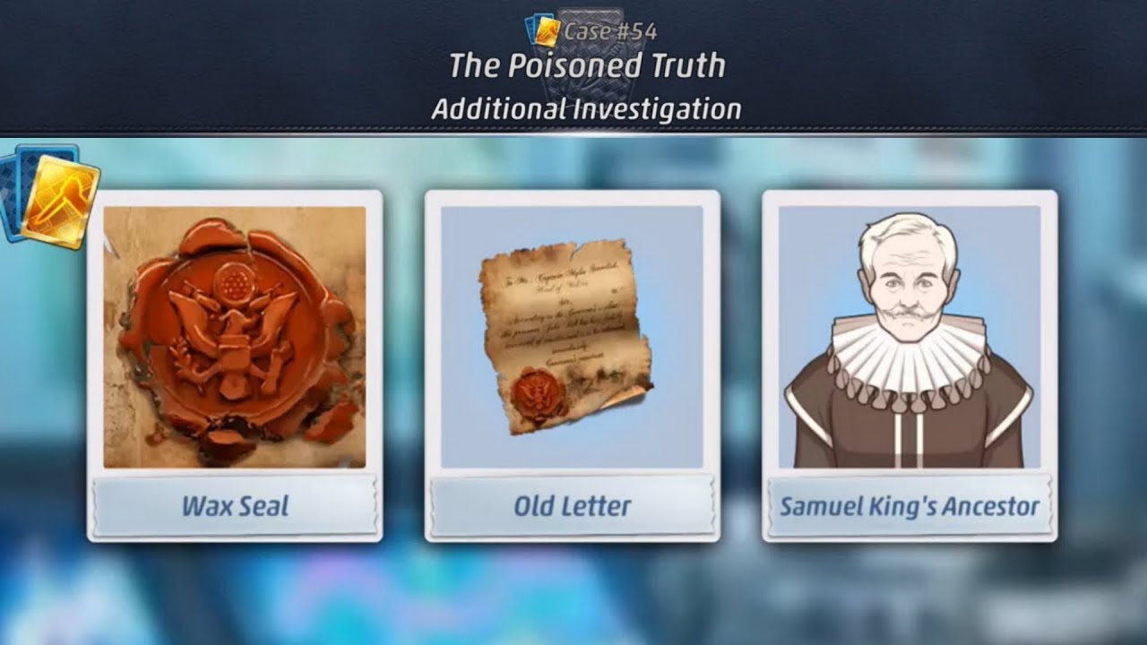 Criminal Case: Grimsborough Case #54 - The Poisoned Truth | Additional Investigation