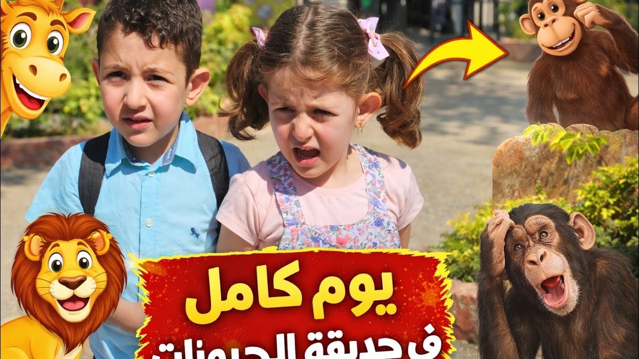 قضينا يوم كامل بحديقة الحيوانات ، شفنا الأسد والدب والفيل 