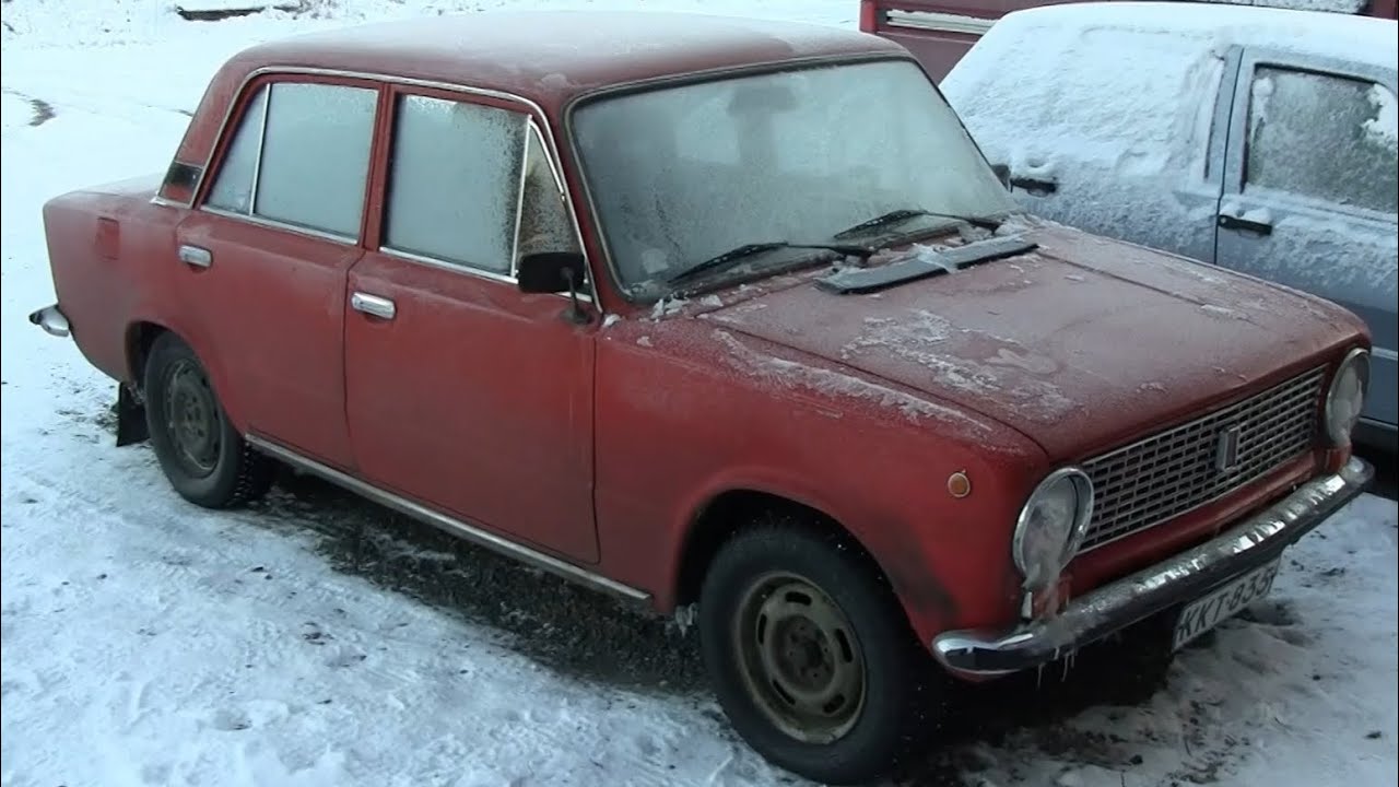 Lada 2101 1.7 Cold start -14°C - Finland