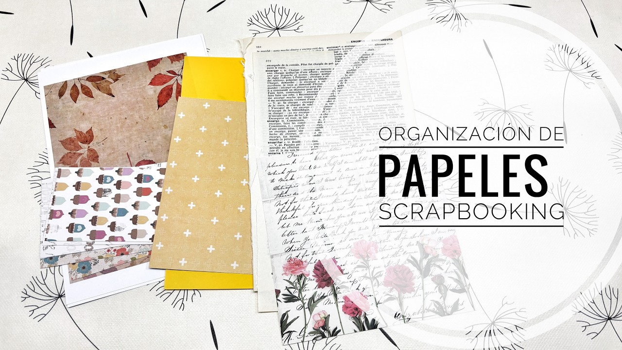 Organización de papeles de Scrap