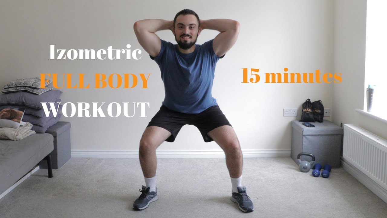 15 min Full Body Isometric Workout with NO REPEAT - Workout At Home or On The GO