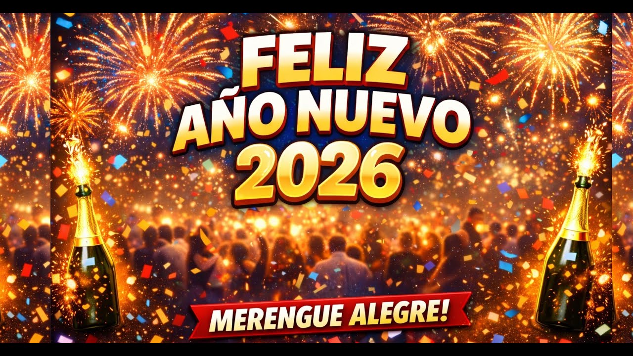 Feliz Año Nuevo 🎉 | Merengue Alegre 2026 | Happy New Year | Bendiciones y Alegría