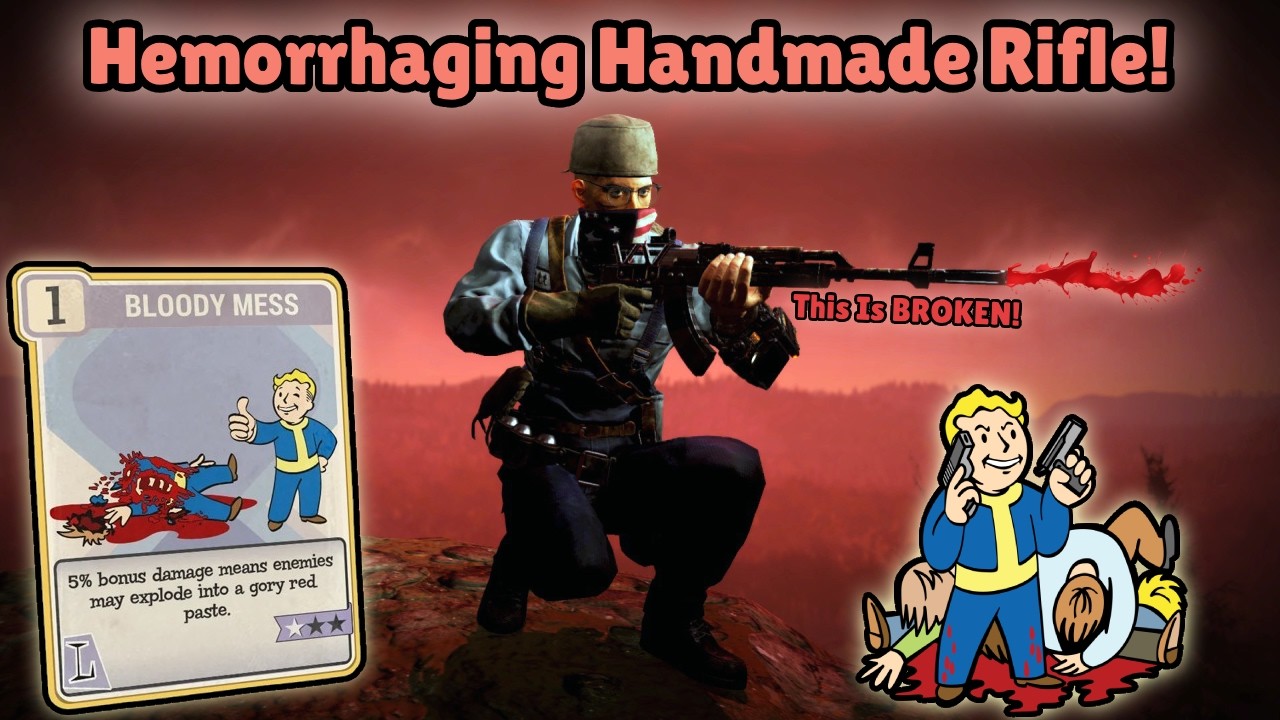 Самая мощная новая винтовка в Fallout 76! Обновленная сборка для локации Shattered Grounds!