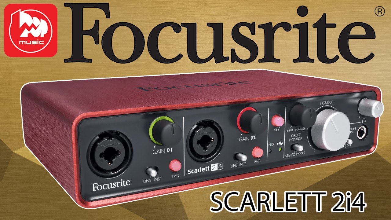 Аудио интерфейс FOCUSRITE SCARLETT 2I4 (оптимальная звуковая карта для домашней студии)