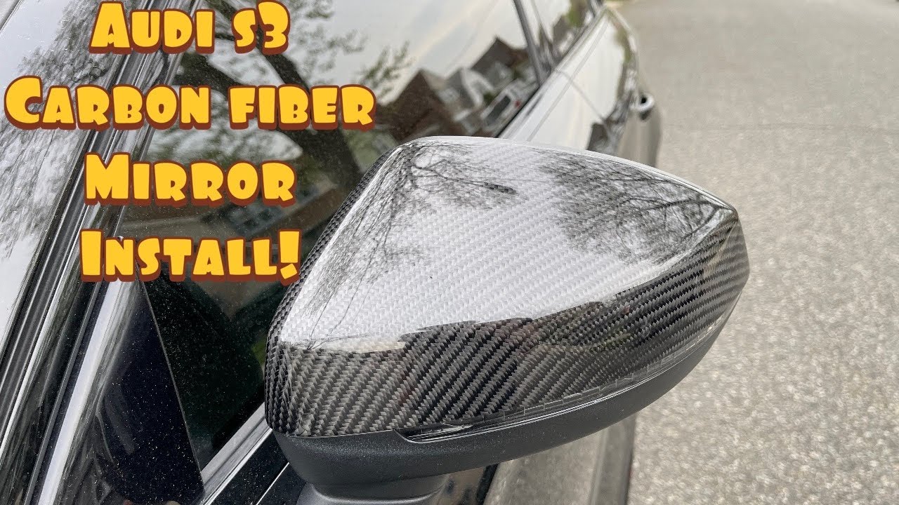 Audi A3/S3/RS3 Mirror Cap Removal & Carbon Mirror Cap Install!