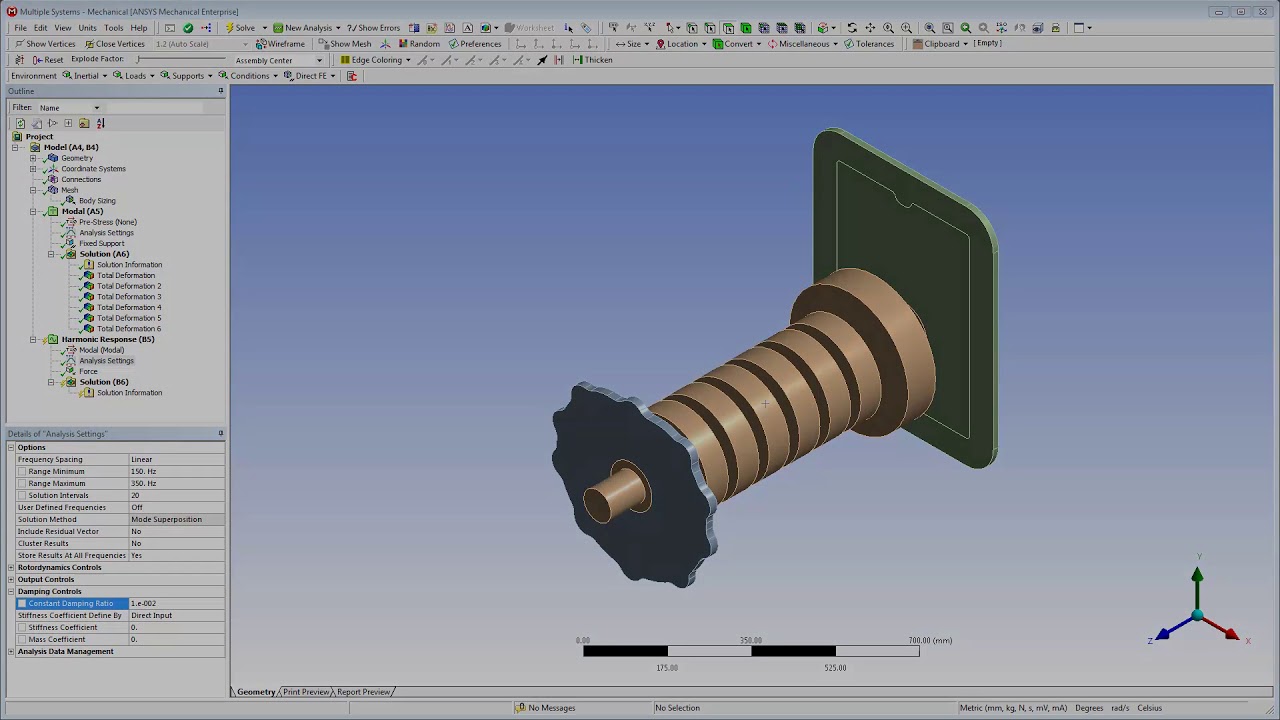 ANSYS Mechanical: Vibration Housing Noise