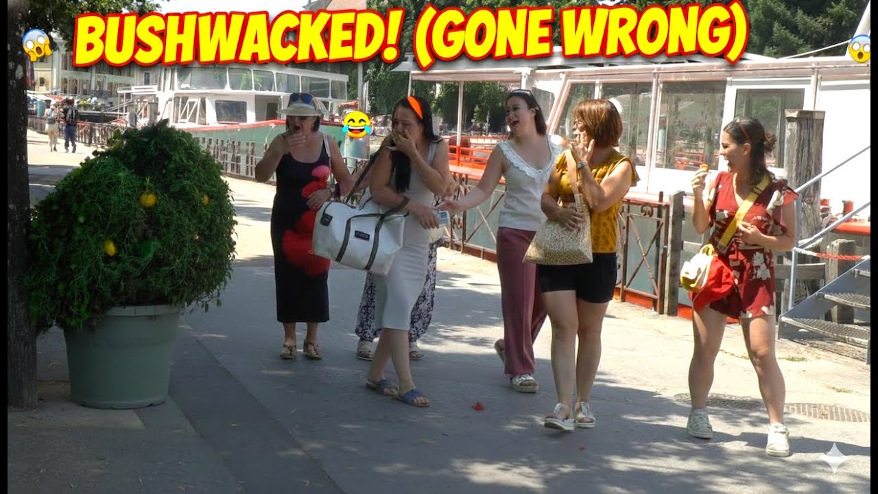 Bushman Jumps Out on Girls – Their Screams Are Priceless!