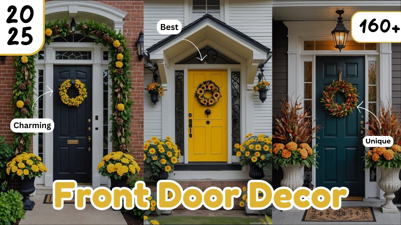 Front Door Decor Ideas 2025 | Best Door Decor, DIY Wreaths, Modern Entryway & Porch Styling