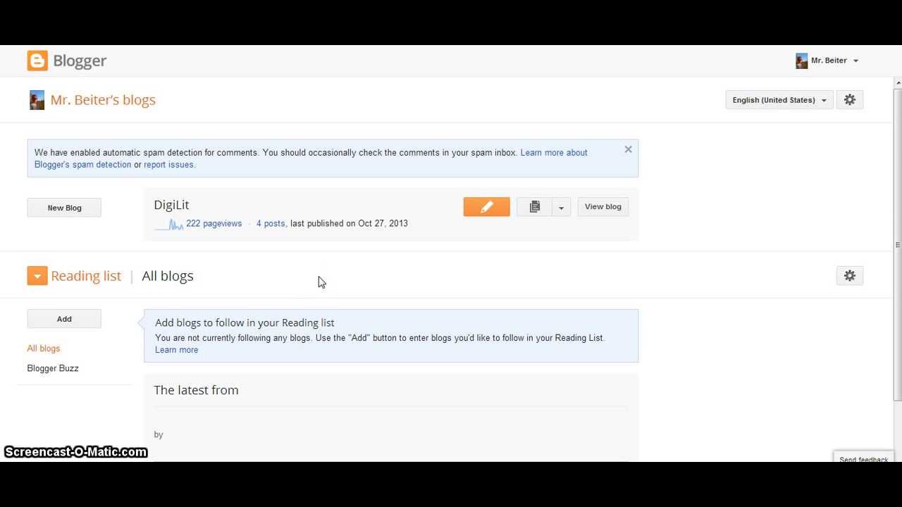 Change Comment Settings in Blogger